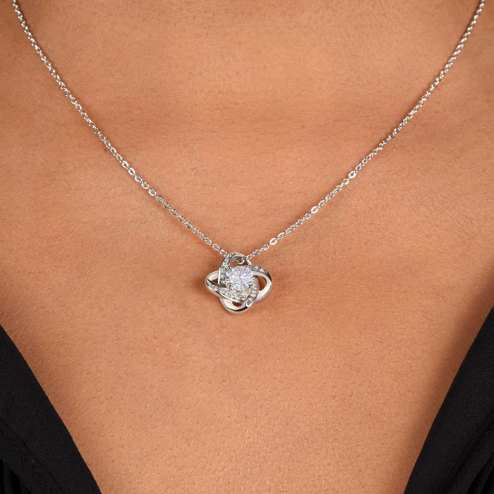 To My Granddaughter - Love Knot Necklace - LM001