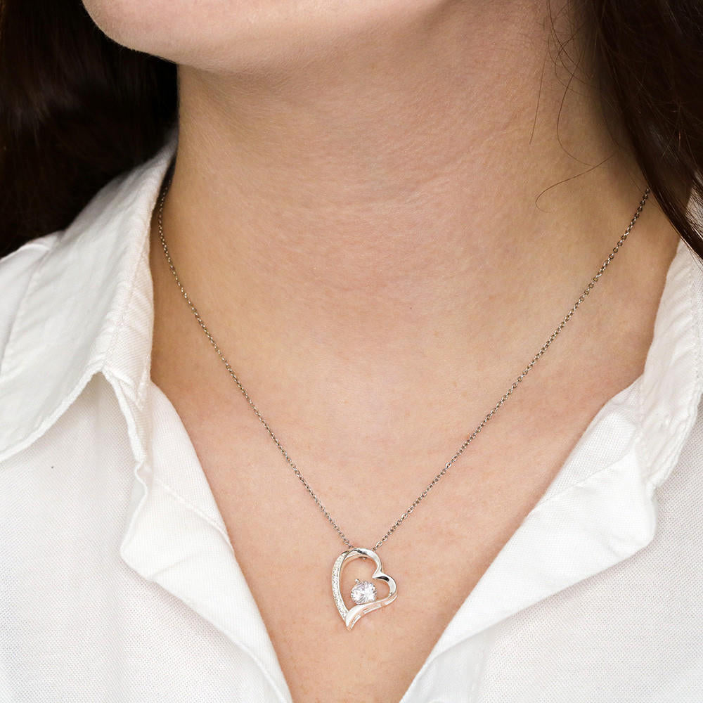 To My Granddaughter - Forever Heart Necklace Gift Set - LM016