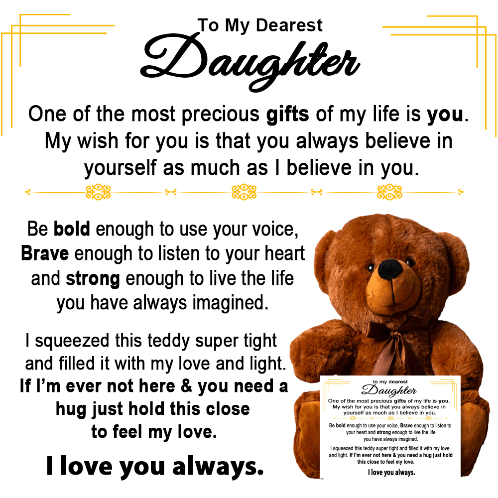 To My Daughter - Teddy Bear Gift Set - LM009