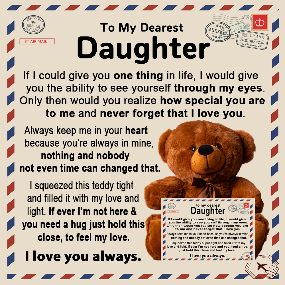 To My Daughter - Teddy Bear Gift Set - LM006