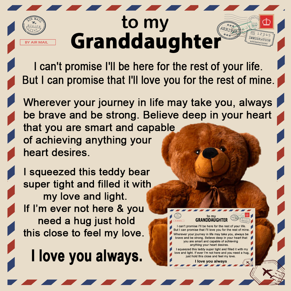 To My Granddaughter - Teddy Bear Gift Set - GD05