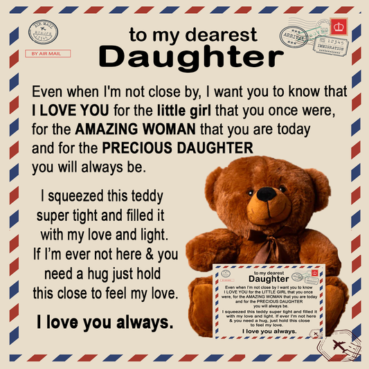 To My Daughter - Teddy Bear Gift Set - LM001