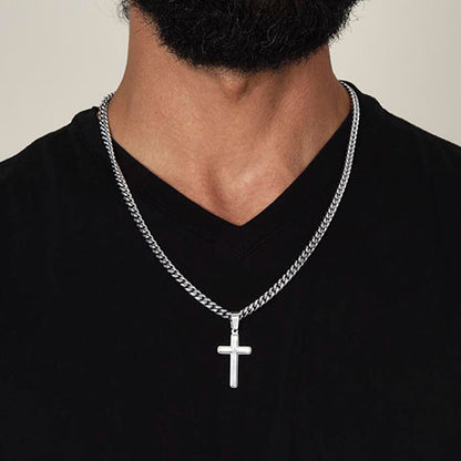 To My Man - Cross Necklace Gift Set - LM001