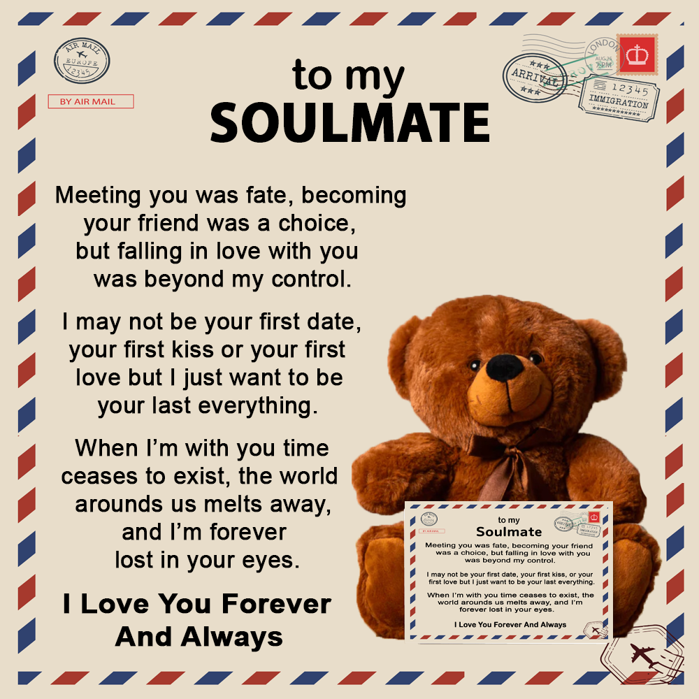 To My Soulmate - Teddy Bear Gift Set - LM001