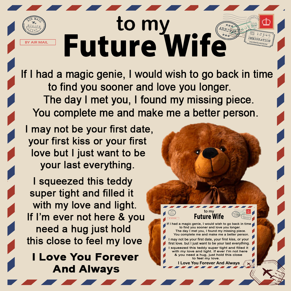 To My Future Wife - Teddy Bear Gift Set - LM001