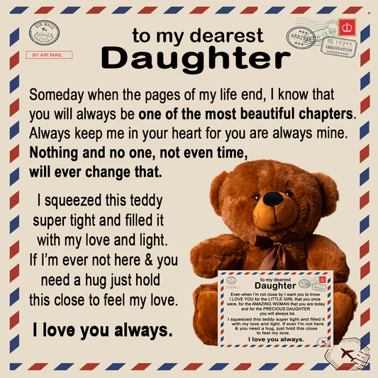 To My Daughter - Teddy Bear Gift Set - LM002