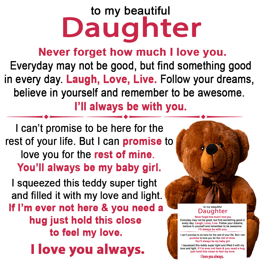 To My Daughter - Teddy Bear Gift Set - LM010