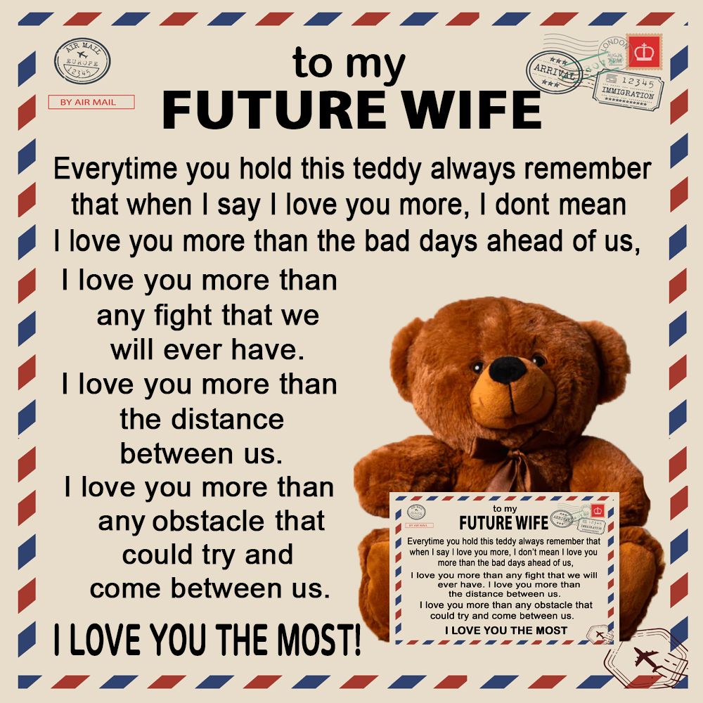 To My Future Wife - Teddy Bear Gift Set - LM002