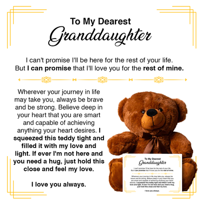 To My Granddaughter - Teddy Bear Gift Set - GD03