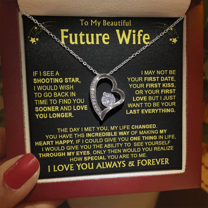 To My Future Wife - Forever Heart Necklace Gift Set - LM004