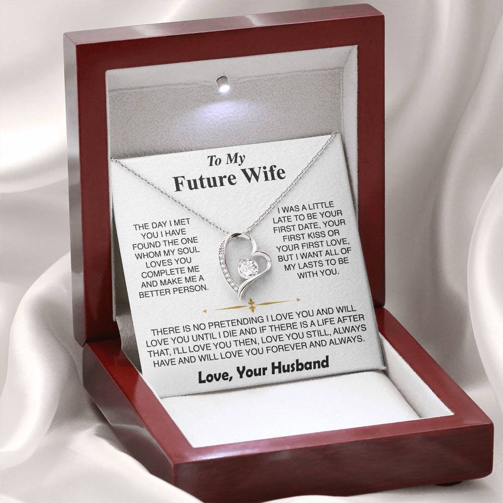 To My Future Wife - Forever Heart Necklace Gift Set - LM002