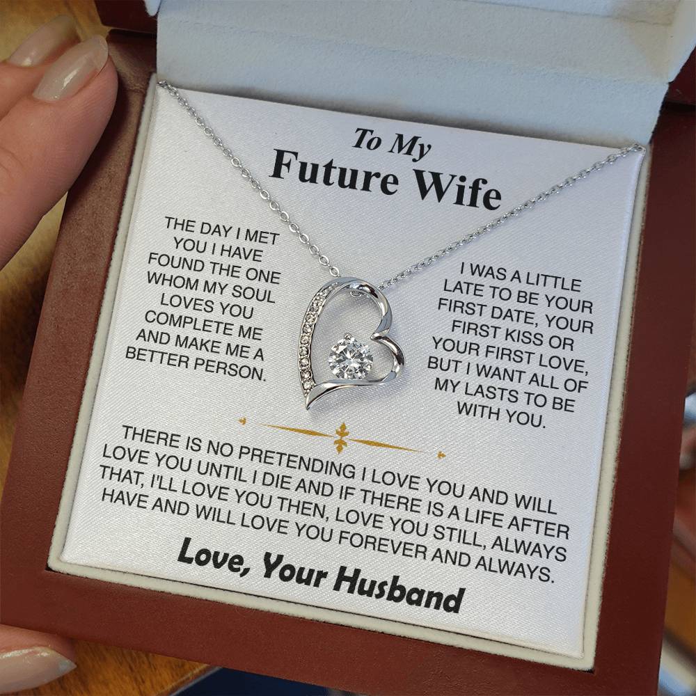 To My Future Wife - Forever Heart Necklace Gift Set - LM002