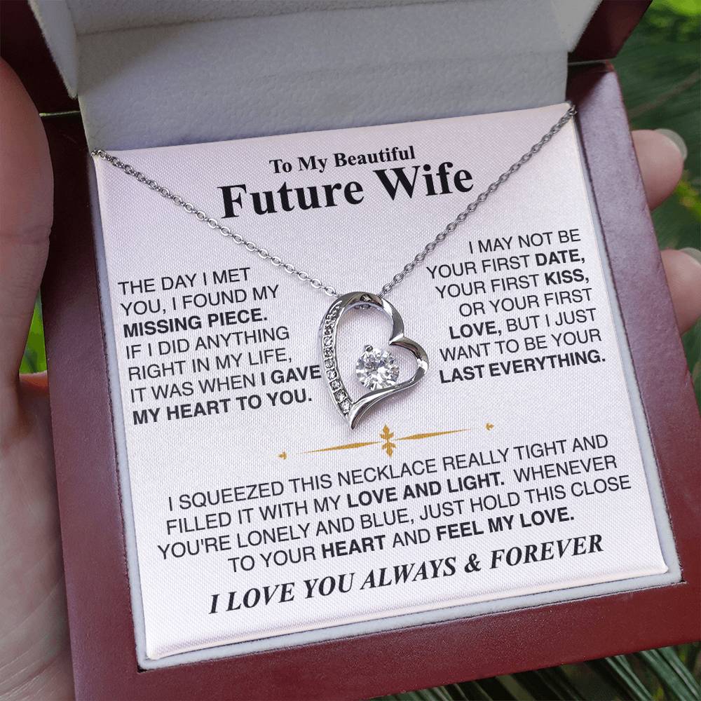 To My Future Wife - Forever Heart Necklace Gift Set - LM001