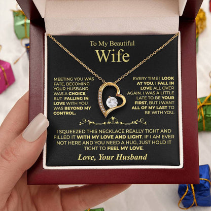 To My Wife - Forever Heart Necklace Gift Set - LM001