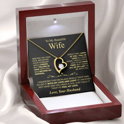 To My Wife - Forever Heart Necklace Gift Set - LM001