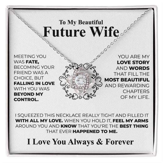 To My Future Wife - Love Knot Gift Set Necklace - LM003