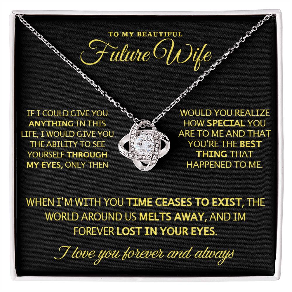 To My Future Wife - Love Knot Gift Set Necklace - LM008