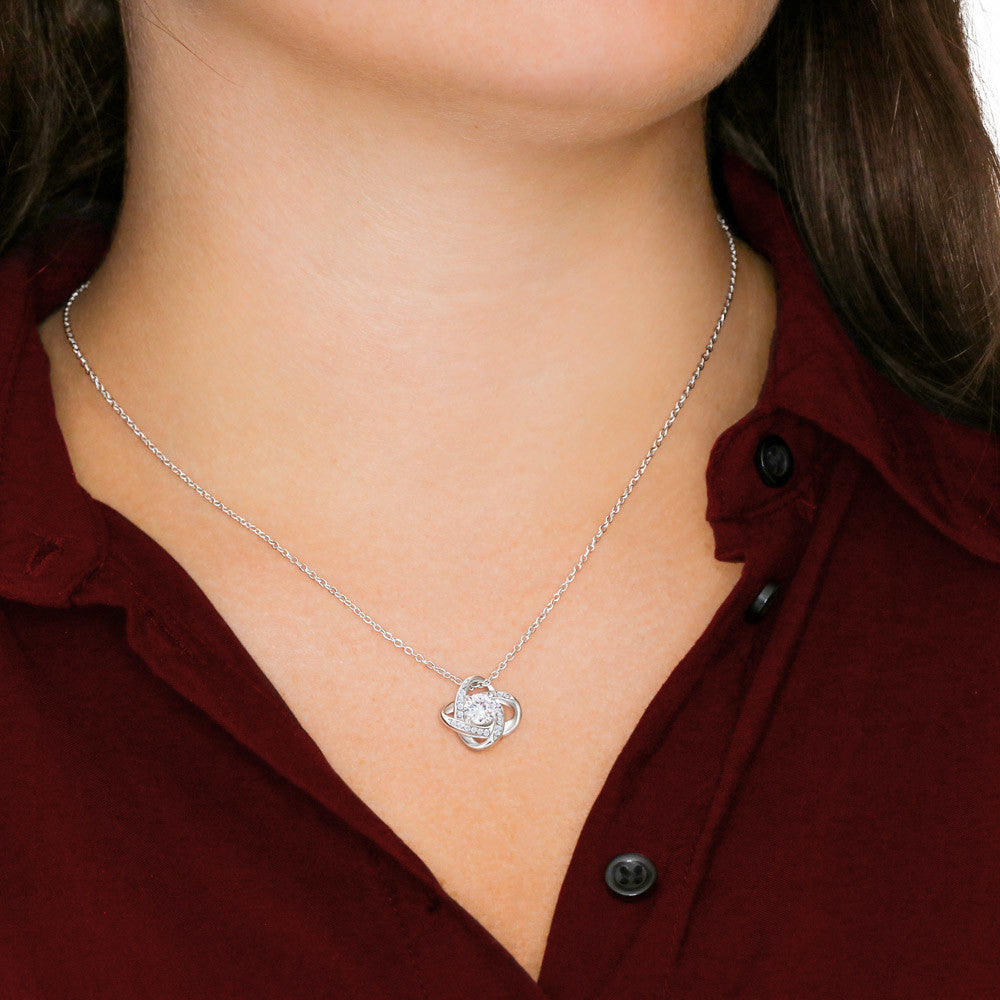 To My Wife - Love Knot Necklace Gift Set - LM017
