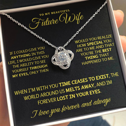 To My Future Wife - Love Knot Gift Set Necklace - LM008