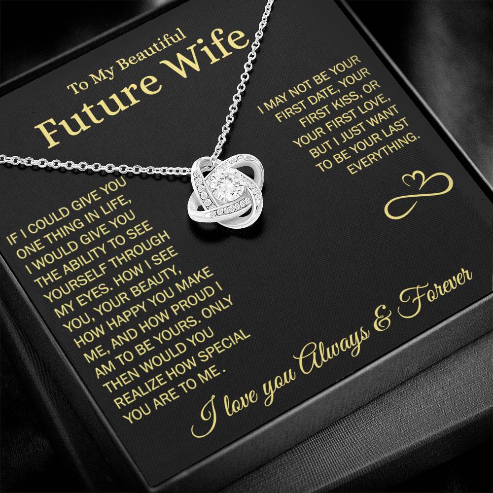 To My Future Wife - Love Knot Gift Set Necklace - LM010