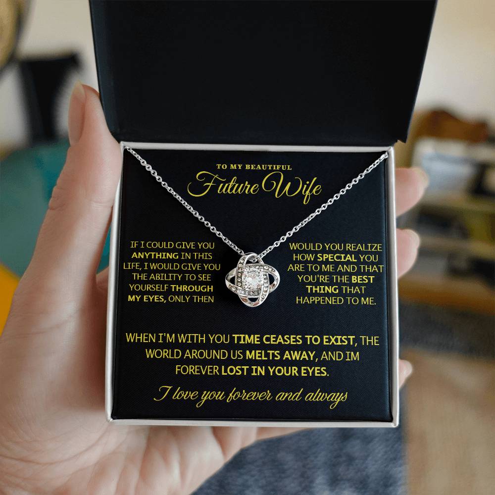 To My Future Wife - Love Knot Gift Set Necklace - LM008