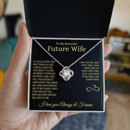 To My Future Wife - Love Knot Gift Set Necklace - LM010