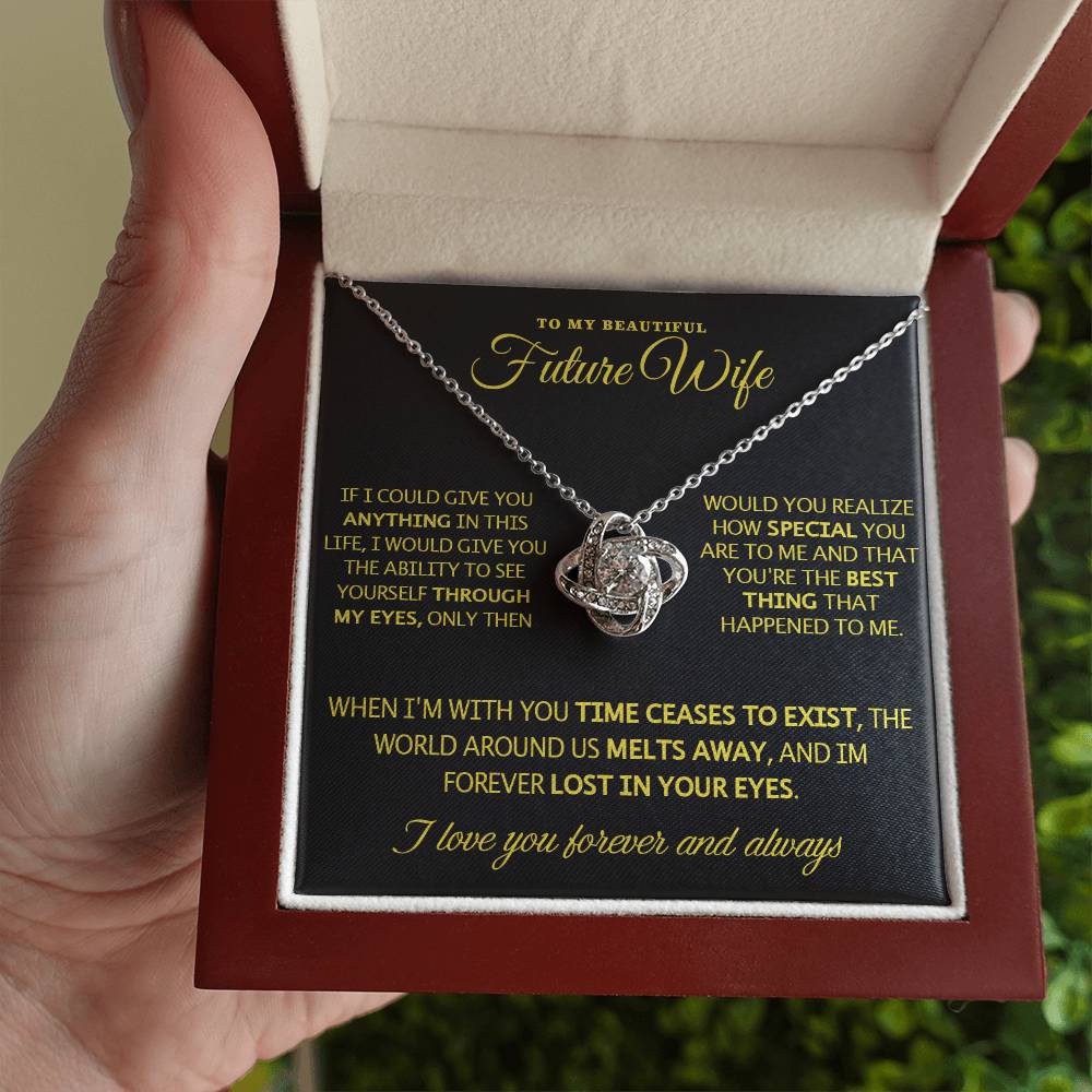 To My Future Wife - Love Knot Gift Set Necklace - LM008