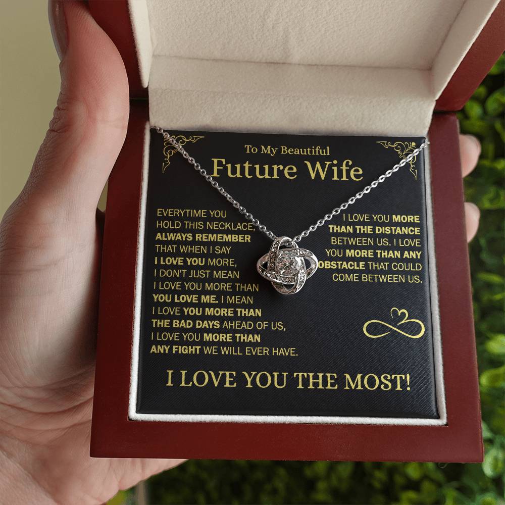 To My Future Wife - Love Knot Gift Set Necklace - LM001