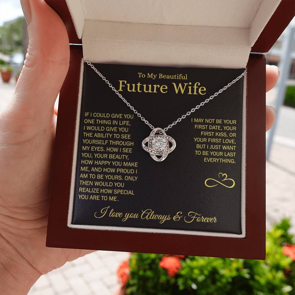 To My Future Wife - Love Knot Gift Set Necklace - LM010