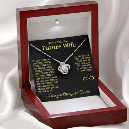 To My Future Wife - Love Knot Gift Set Necklace - LM010