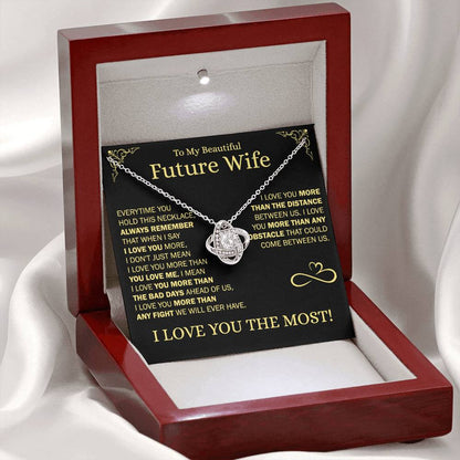 To My Future Wife - Love Knot Gift Set Necklace - LM001