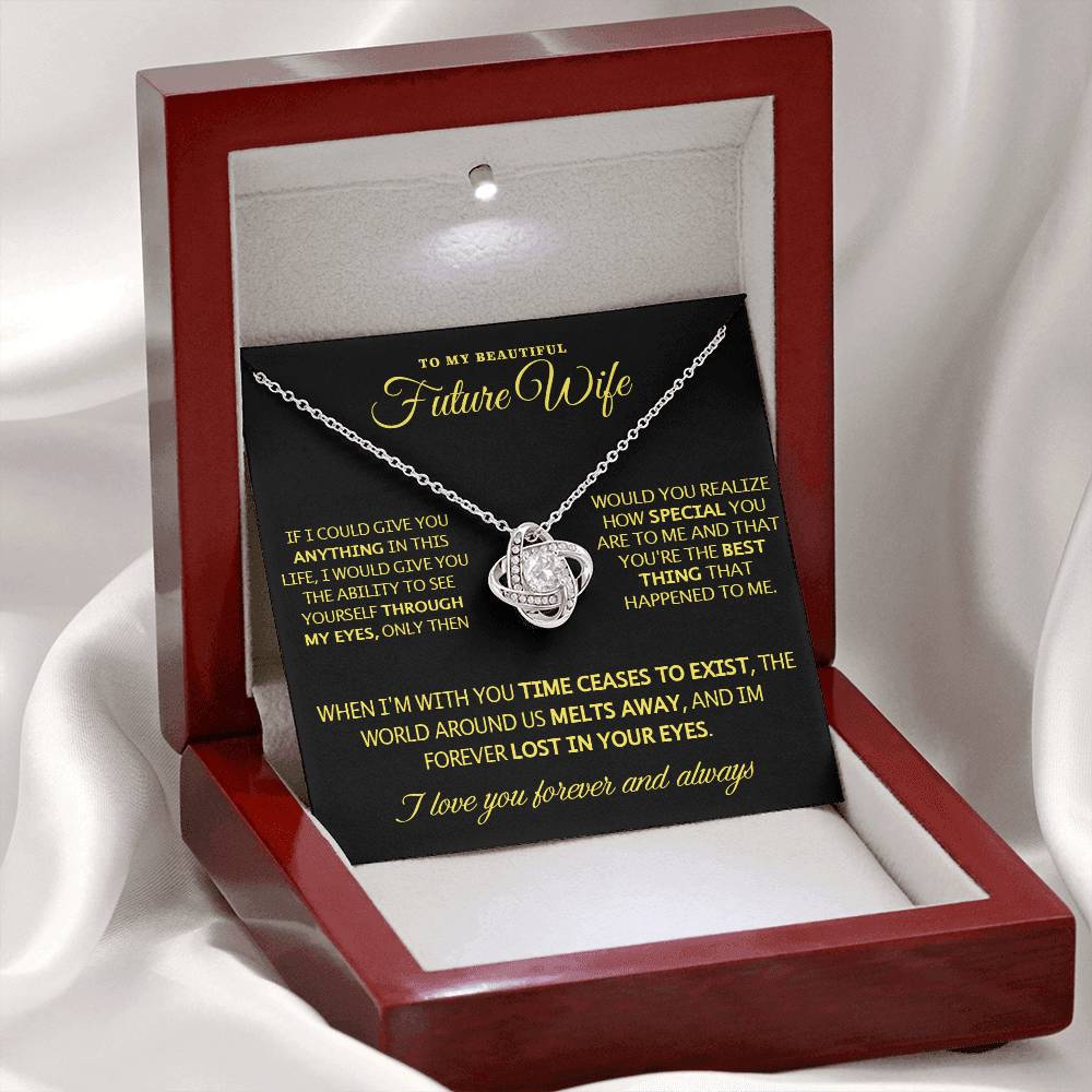 To My Future Wife - Love Knot Gift Set Necklace - LM008