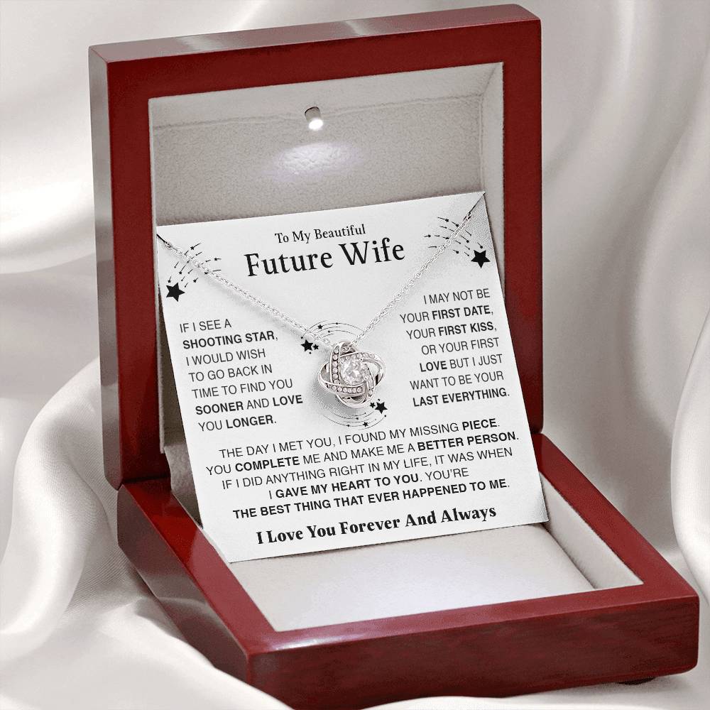 To My Future Wife - Love Knot Gift Set Necklace - LM004