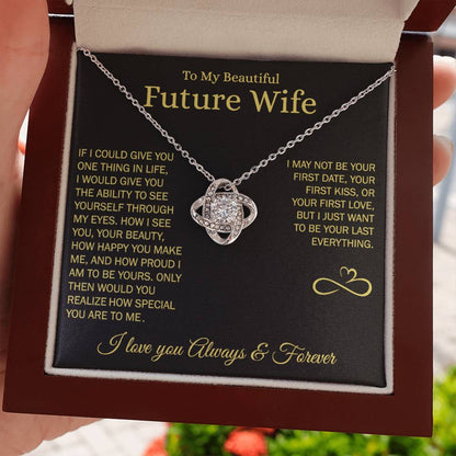 To My Future Wife - Love Knot Gift Set Necklace - LM010