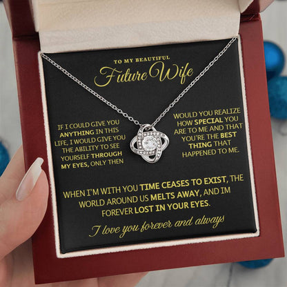 To My Future Wife - Love Knot Gift Set Necklace - LM008