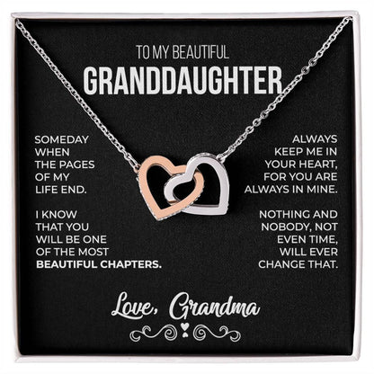 To My Granddaughter - Interlocking Hearts Gift Set - LM001