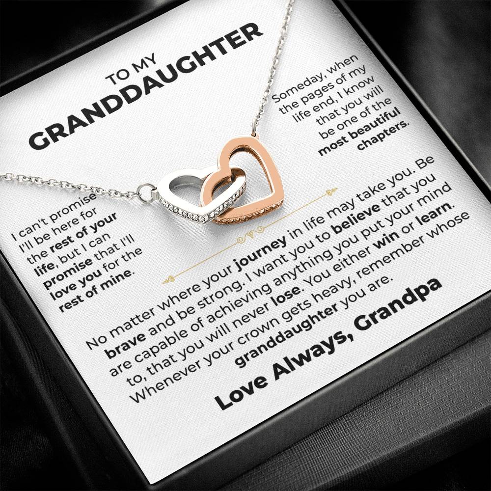 To My Granddaughter - Interlocking Hearts Gift Set - LM002