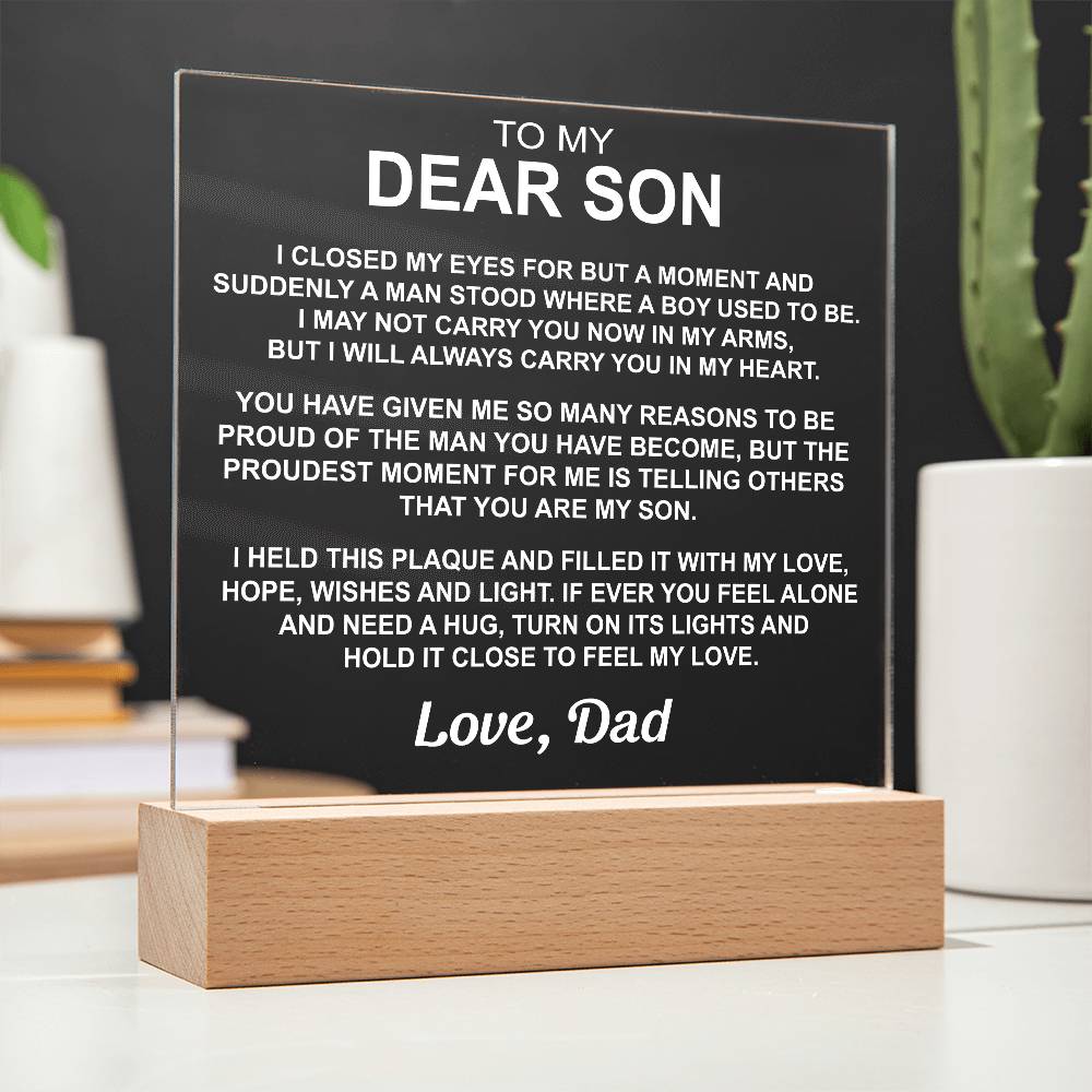 To My Son - Acrylic Gift Set - LM004