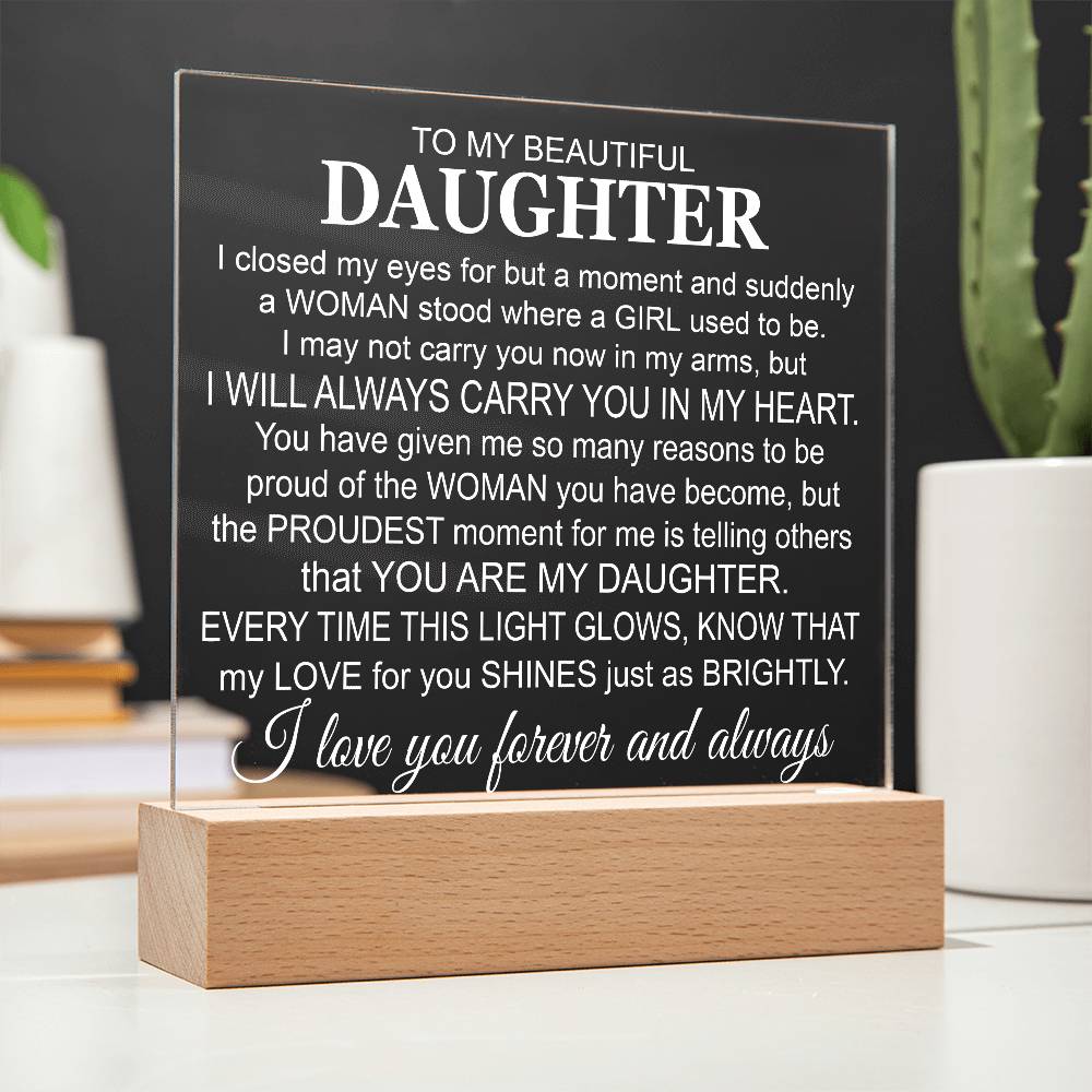 To My Daughter - Acrylic Gift Set - LM006