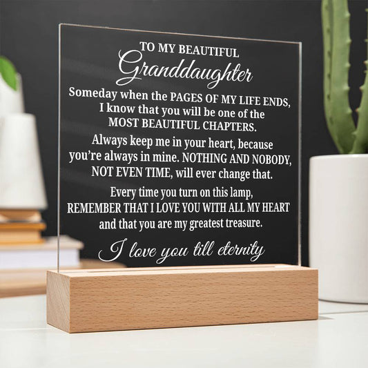 To My Granddaughter - Acrylic Gift Set - LM001