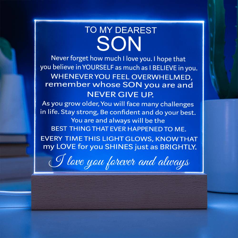 To My Son - Acrylic Gift Set - LM002