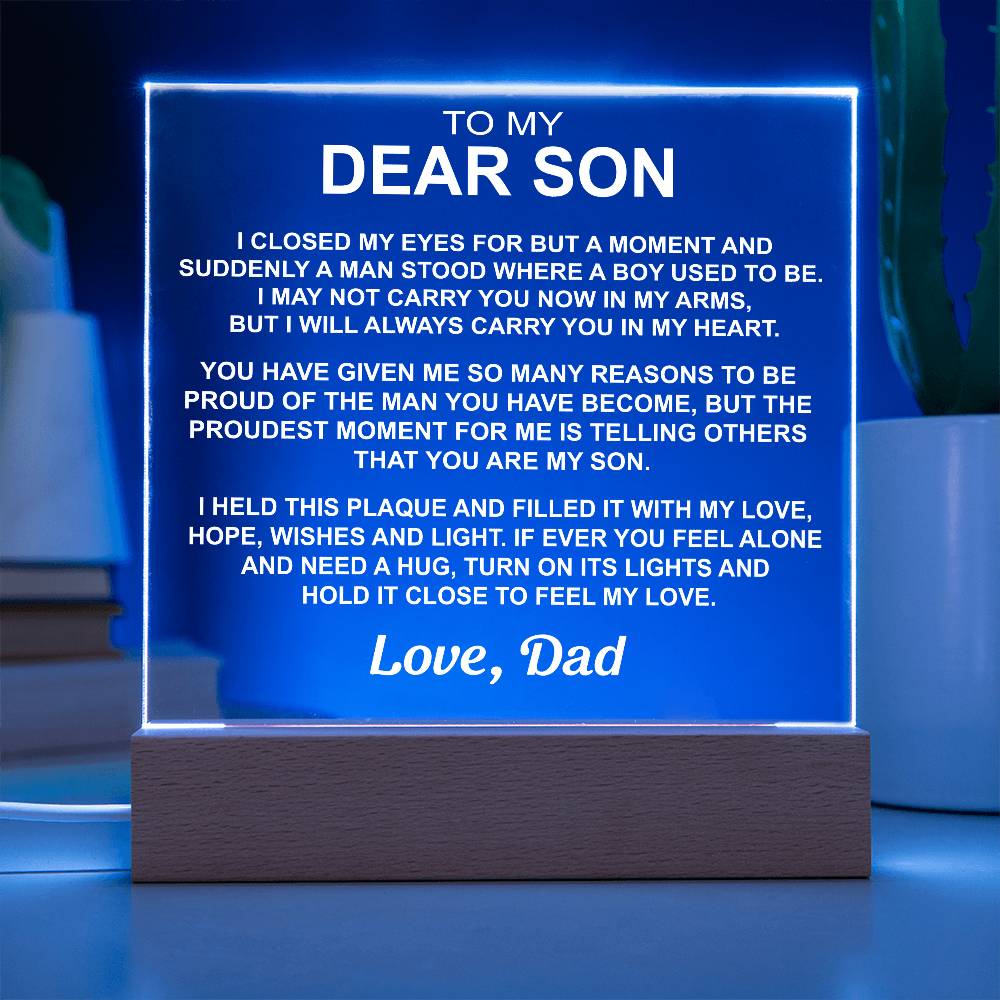 To My Son - Acrylic Gift Set - LM004