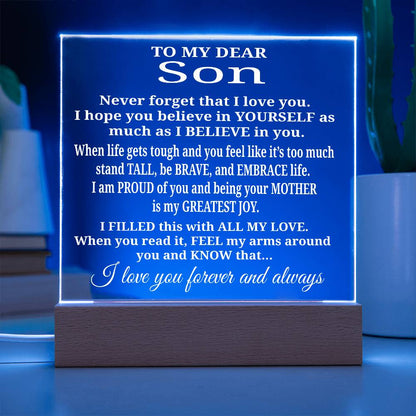 To My Son - Acrylic Gift Set - LM006