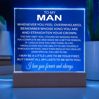 To My Man - Acrylic Gift Set - LM001