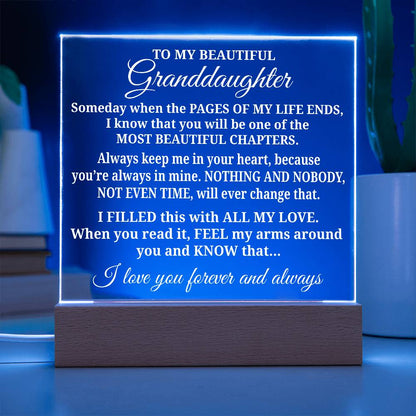 To My Granddaughter - Acrylic Gift Set - LM002