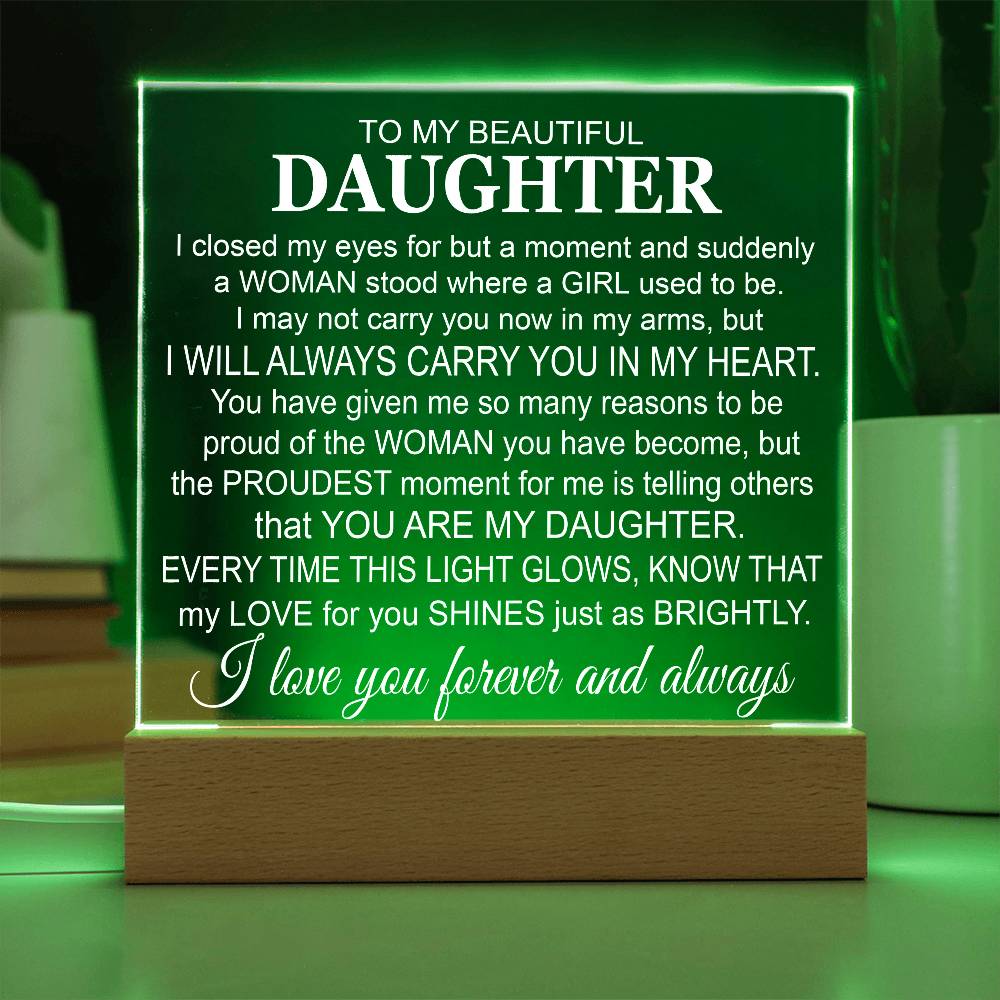 To My Daughter - Acrylic Gift Set - LM006