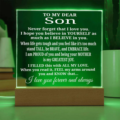 To My Son - Acrylic Gift Set - LM006