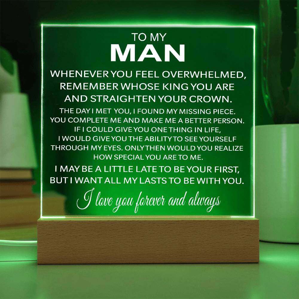 To My Man - Acrylic Gift Set - LM001