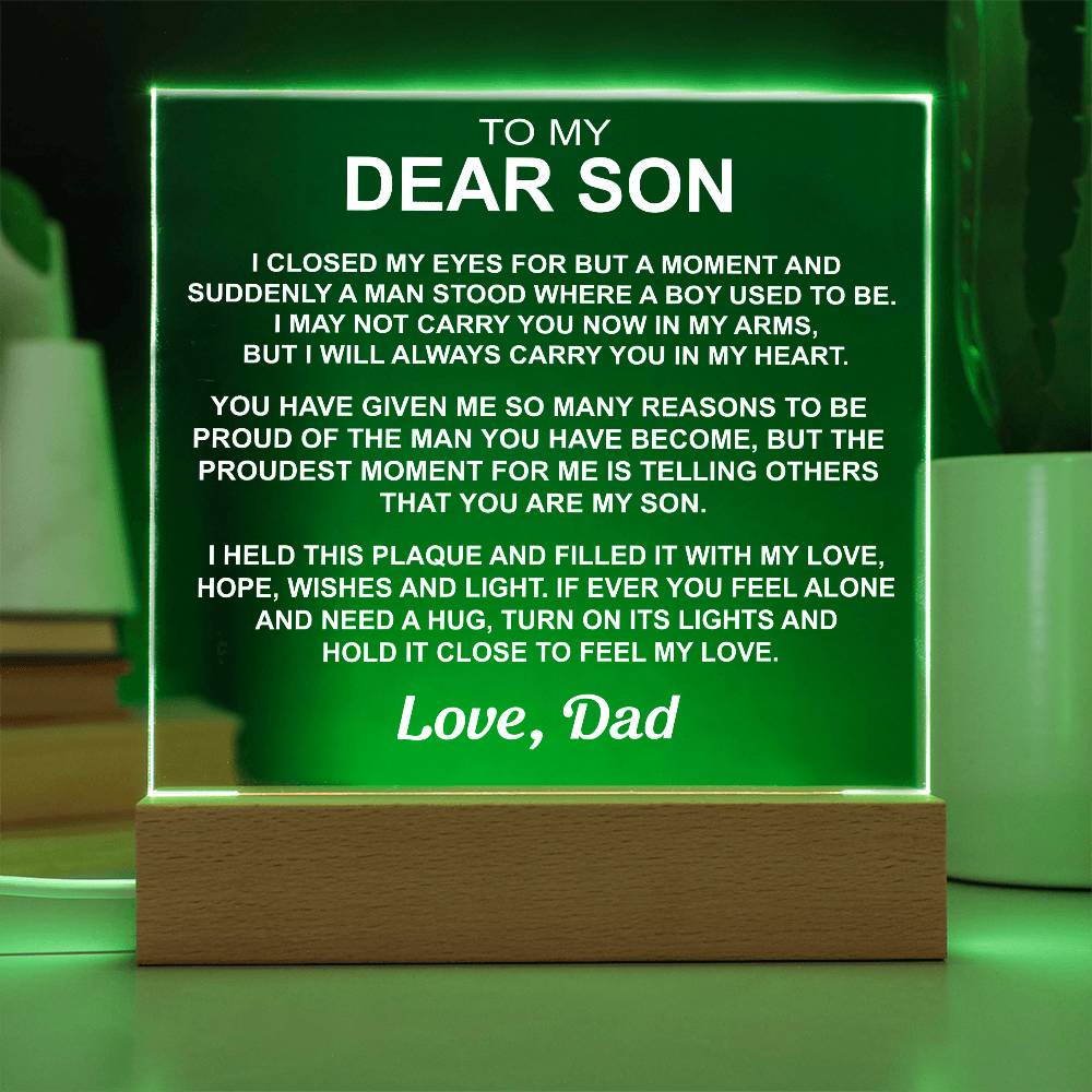 To My Son - Acrylic Gift Set - LM004