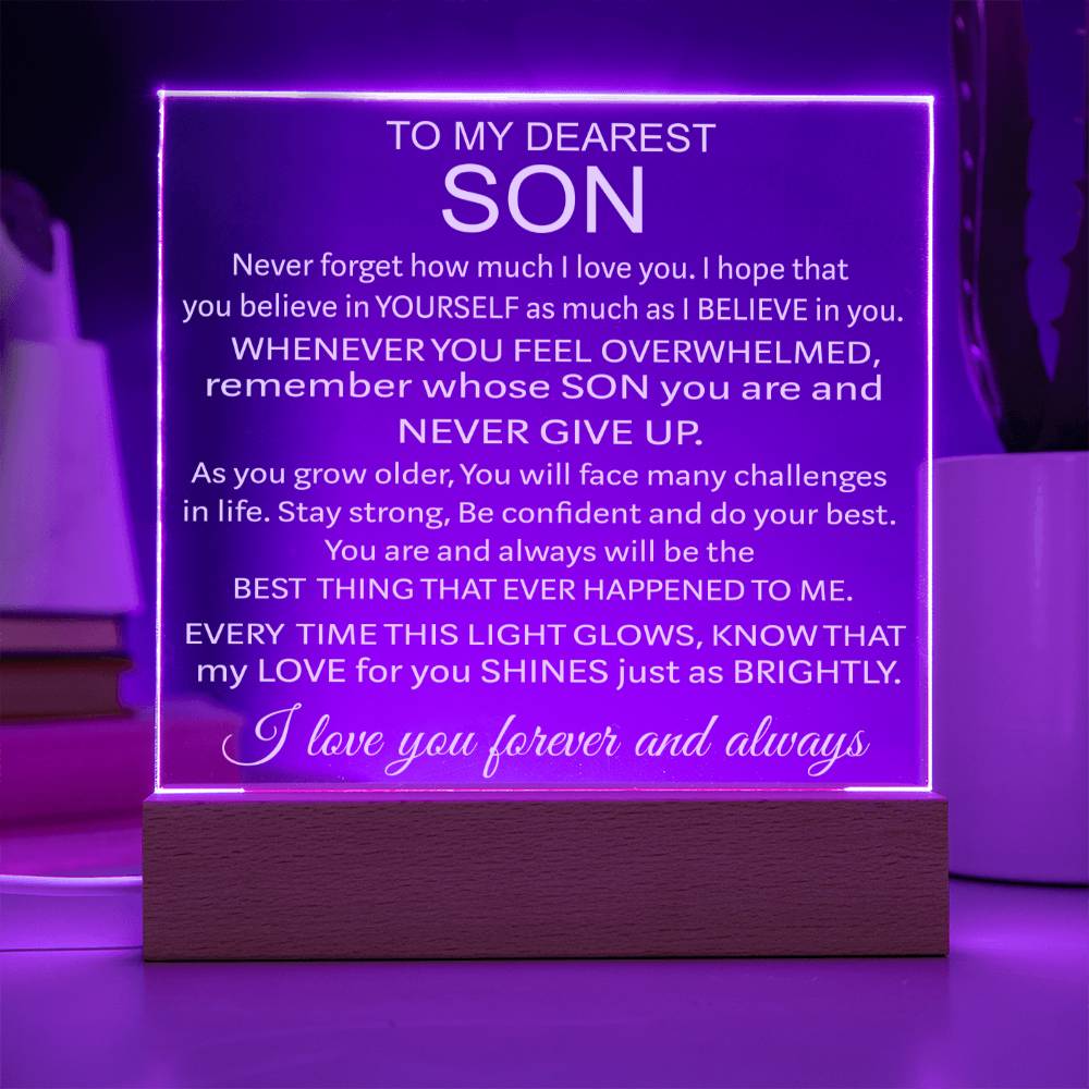 To My Son - Acrylic Gift Set - LM002